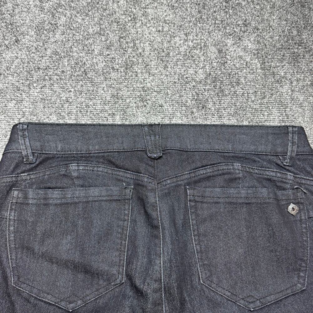 Democracy "Ab" solution Skinny Jeans Women's Size 12 Black Stretch Denim - Picture 3 of 10